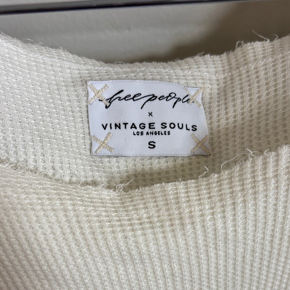 Free People Cream Waffle Knit Maxi Dress - Picture 2 of 7